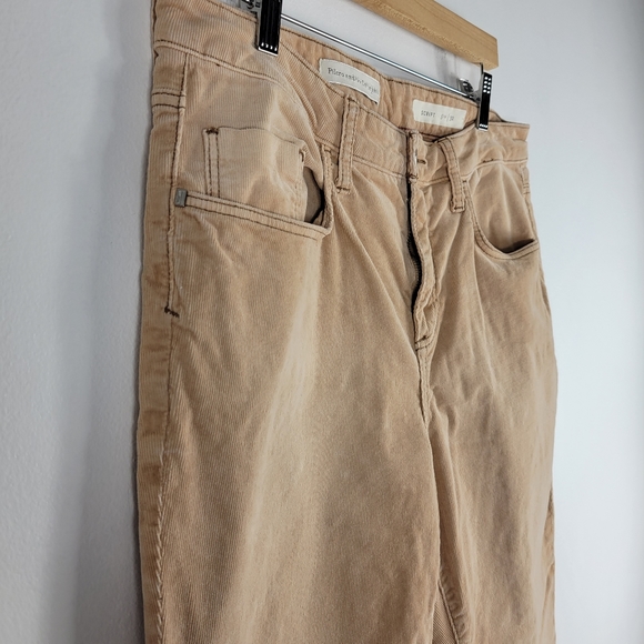 Anthro Pilcro Script High Waist Ribbed Corduroy Skinny Pants - Picture 3 of 9